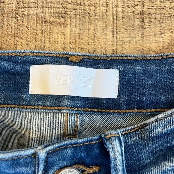 Vervet Blue Jeans Walking On Sunshine Size 25 Slim Boot Cut Flare - Picture 4 of 8